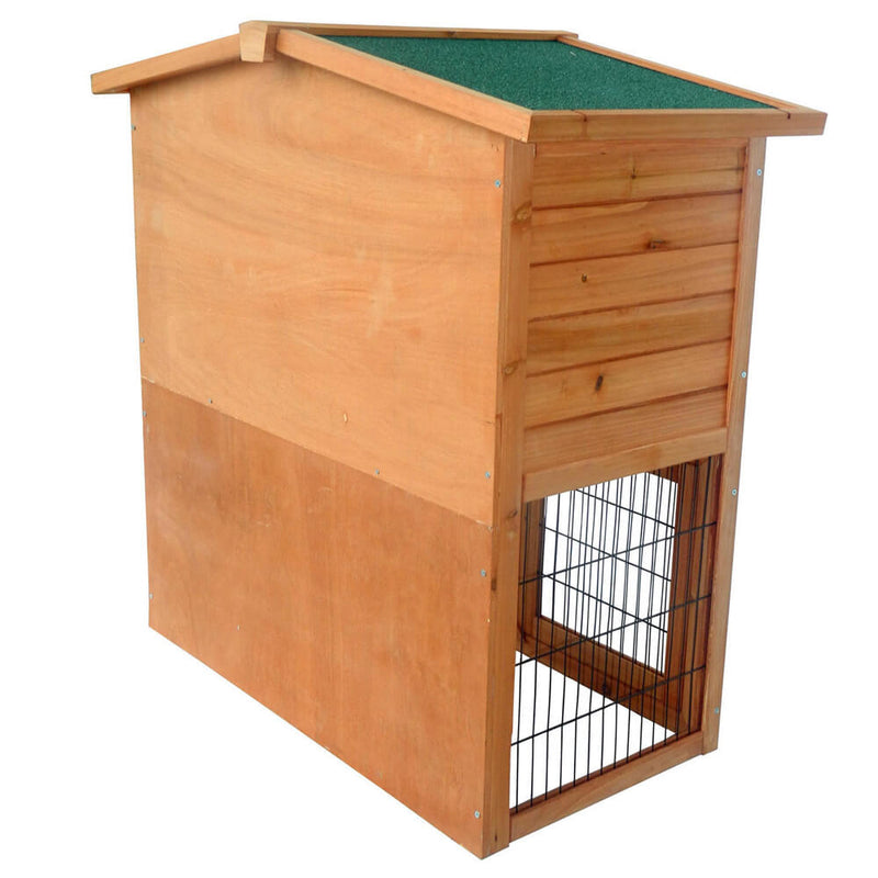 40 inches Triangle Roof Waterproof Wooden Rabbit Hutch