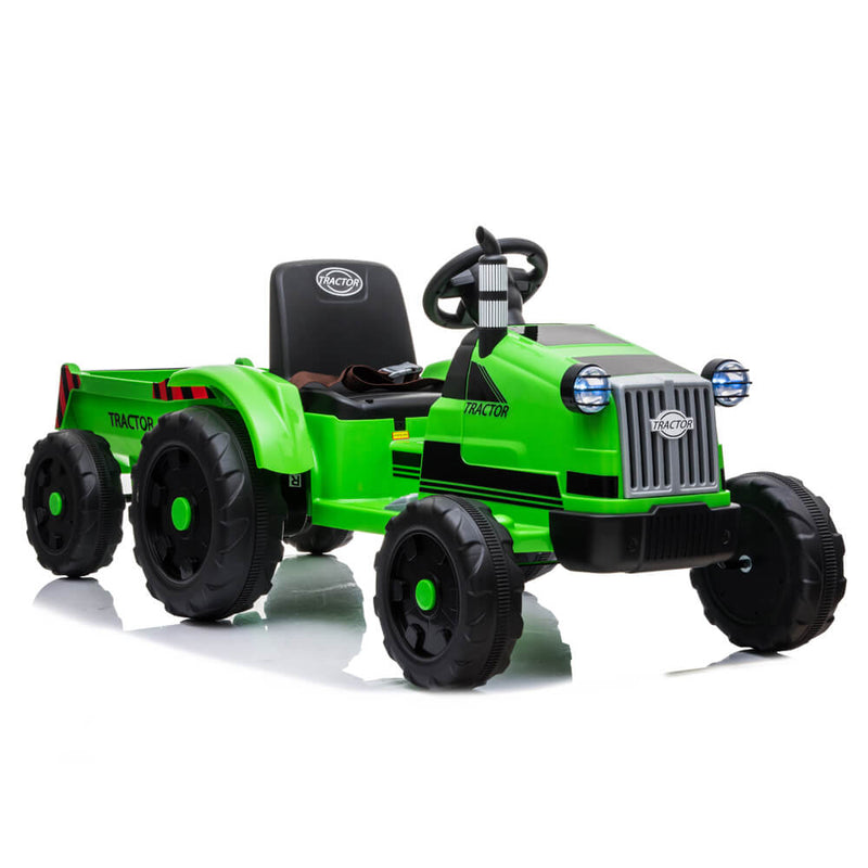 John Deere Ground Force Toy Tractor with Trailer For Kids Green