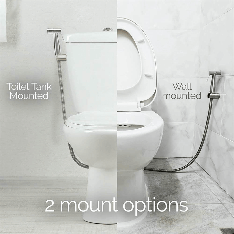 Hand Held Bidet Sprayer for Toilet for Pet Wash Baby Diaper Cloth Stainless Steel