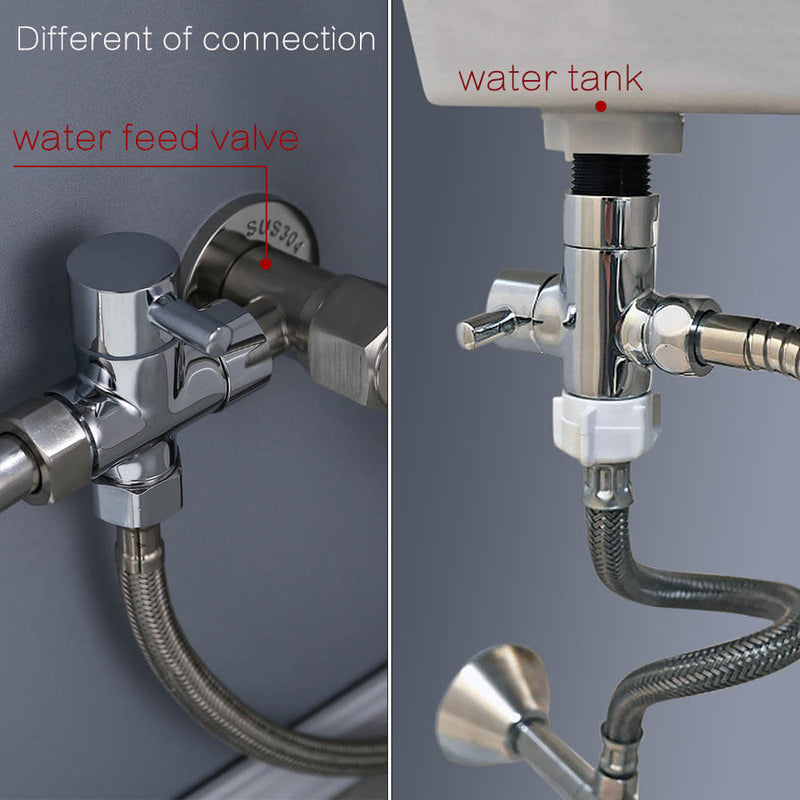 Handheld Toilet Bidet Sprayer Set Kit Stainless Steel Hand Bidet Faucet