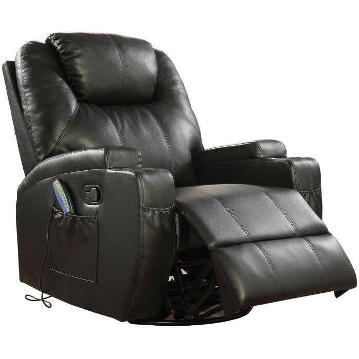 Box B of Black Massage Recliner - 13004UBK_B