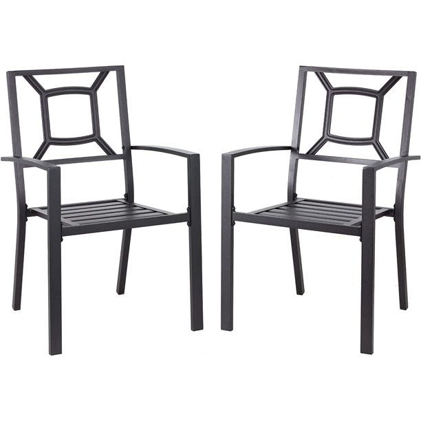 Set of 2 Outdoor Patio Dining Chairs