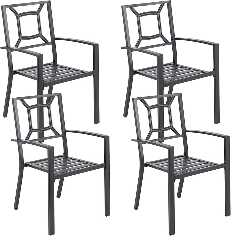 Set of 4 Outdoor Patio Dining Chairs