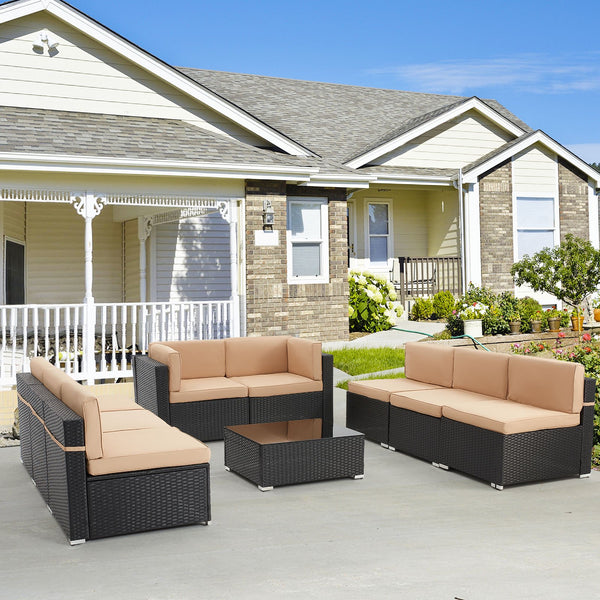9 Piece Patio Conversation Set