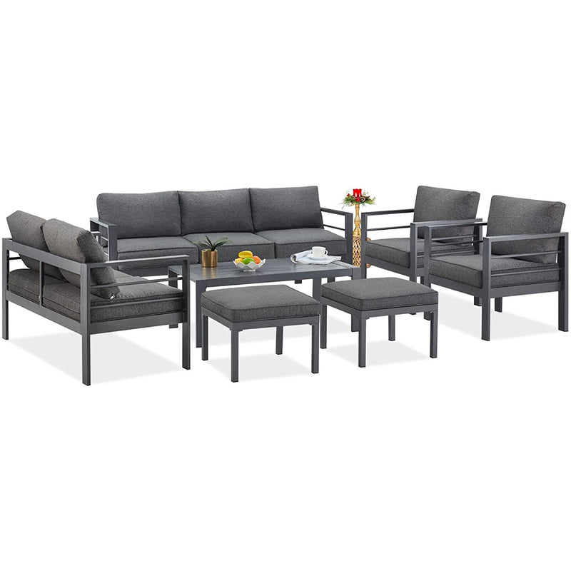 7 Pieces Aluminum Outdoor Furniture Set