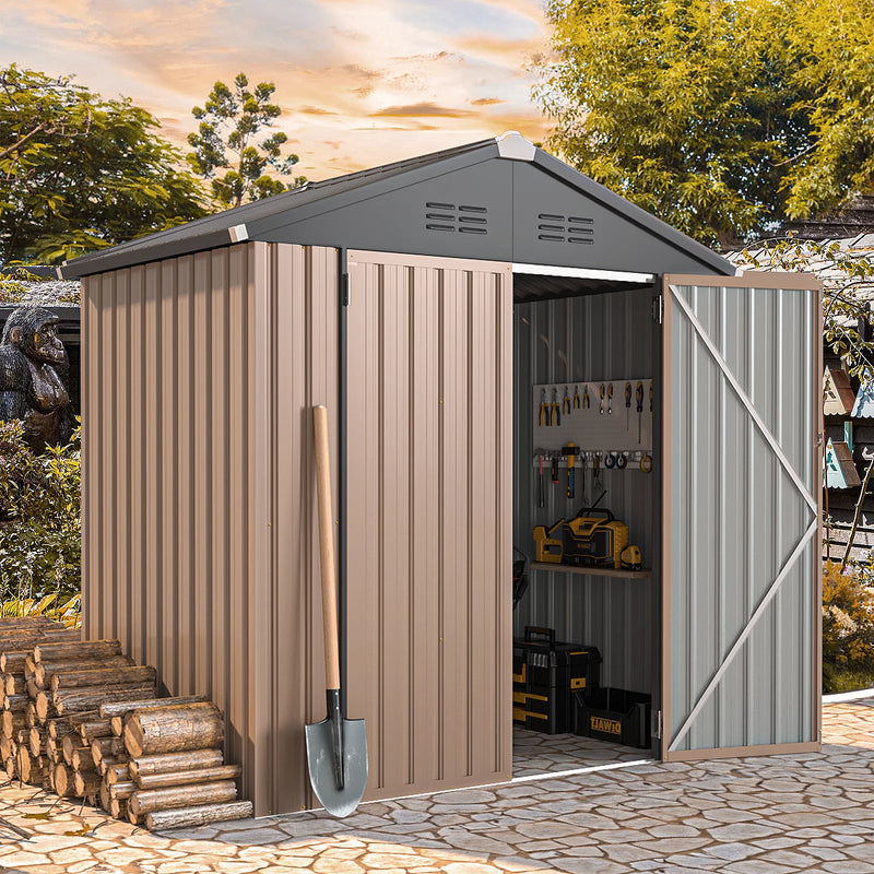 6' x 4' Outdoor Metal Storage Shed