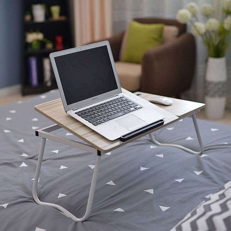 Folding Laptop Desk for Bed with Slot, 31 inches