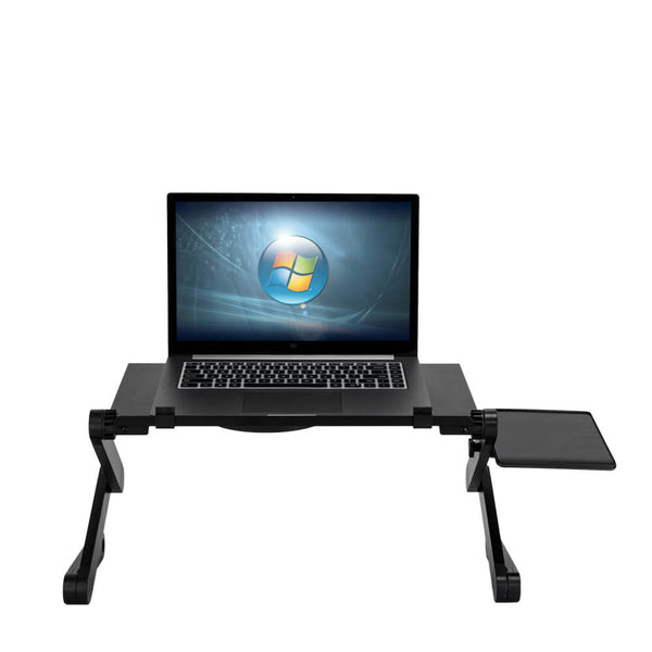 360-Degree Rotation Multifunctional Folding Table with Fan & Mouse