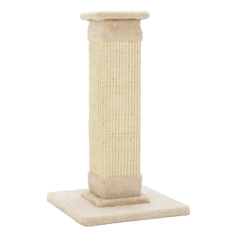 Cat Climb Holder Tower Cat Tree Cat Scratching Sisal Post Tree Climbing Tower Beige 21 inches