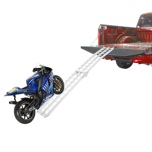 7.5ft Aluminum Foldable Motor Vehicle Loading Ramps 1 pc