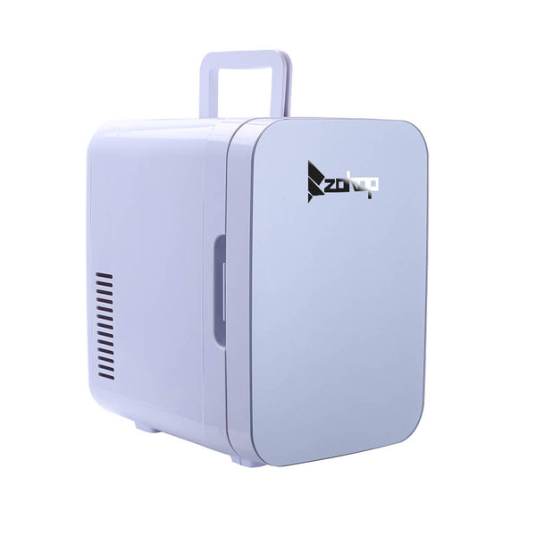6L Electric Mini Refrigerator, Portable Electric Cooler & Warmer with Handle, Compact Car Refrigerator Cooler, Gray