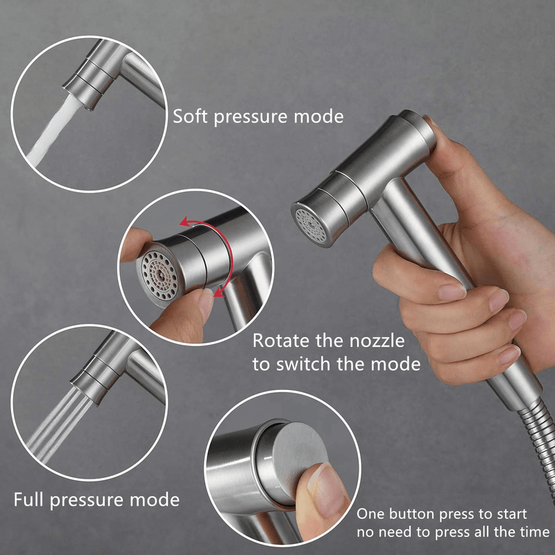 Pet Shower Jet Cloth Diaper Sprayer Hand Held Bidet Sprayer for Toilet