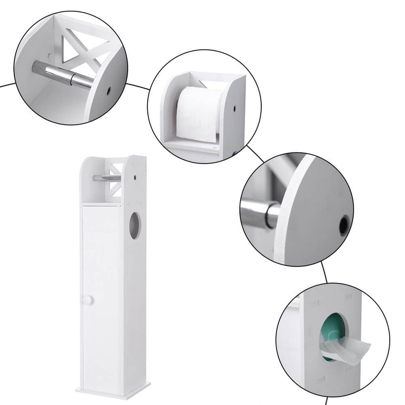 Narrow Cabinet for PVC Toilet Paper Towel with Paper Roll