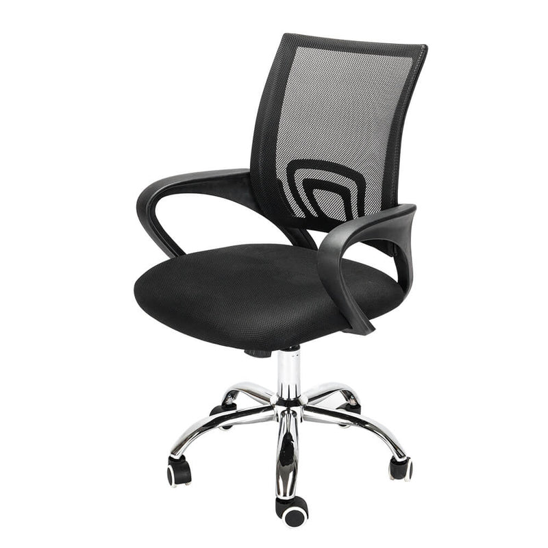 Mesh Back Gas Lift Adjustable Office Swivel Chair Black