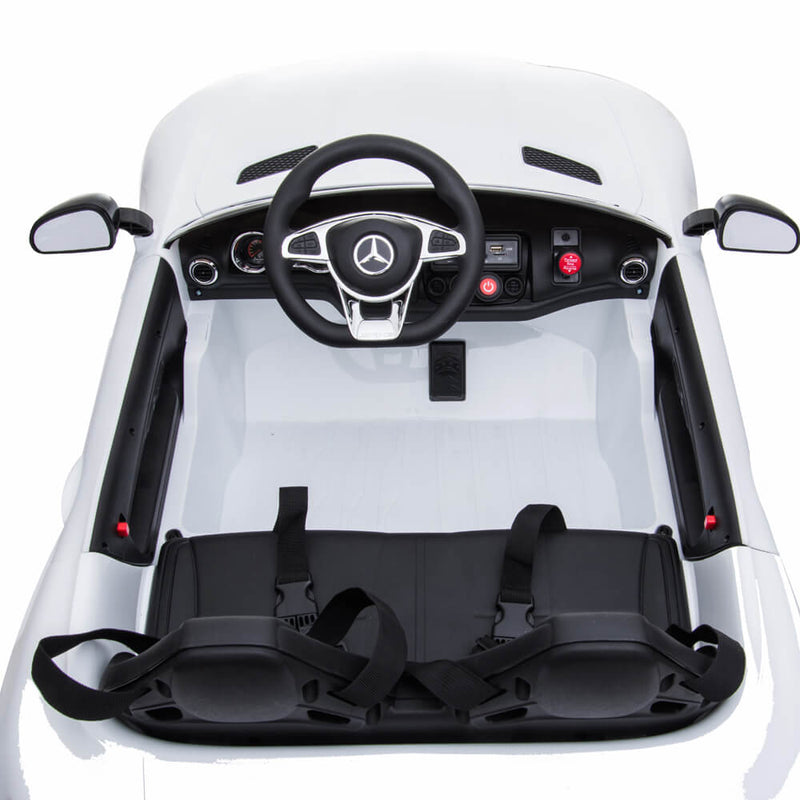 BENZ GT Ride On Car Dual Drive Remote Control White