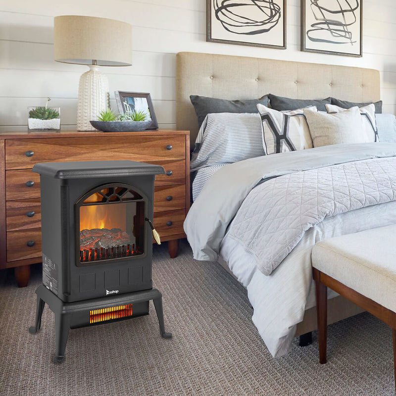 Infrared Heater Electric Fireplace Portable Stove