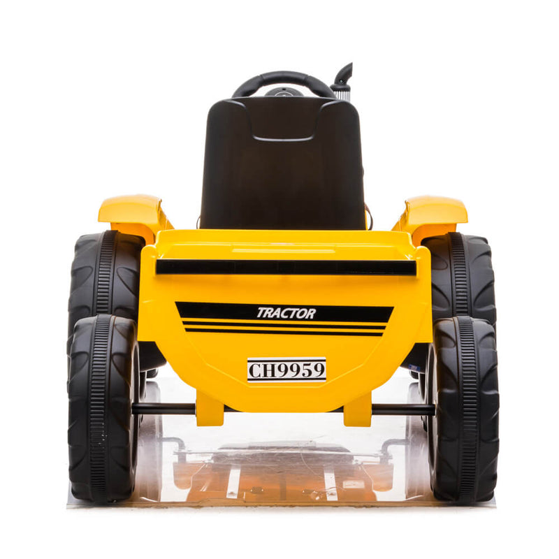 John Deere Ground Force Toy Tractor with Trailer For Kids Yellow