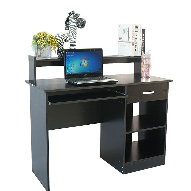 General Style Modern E1 15MM Chipboard Computer Desk Black