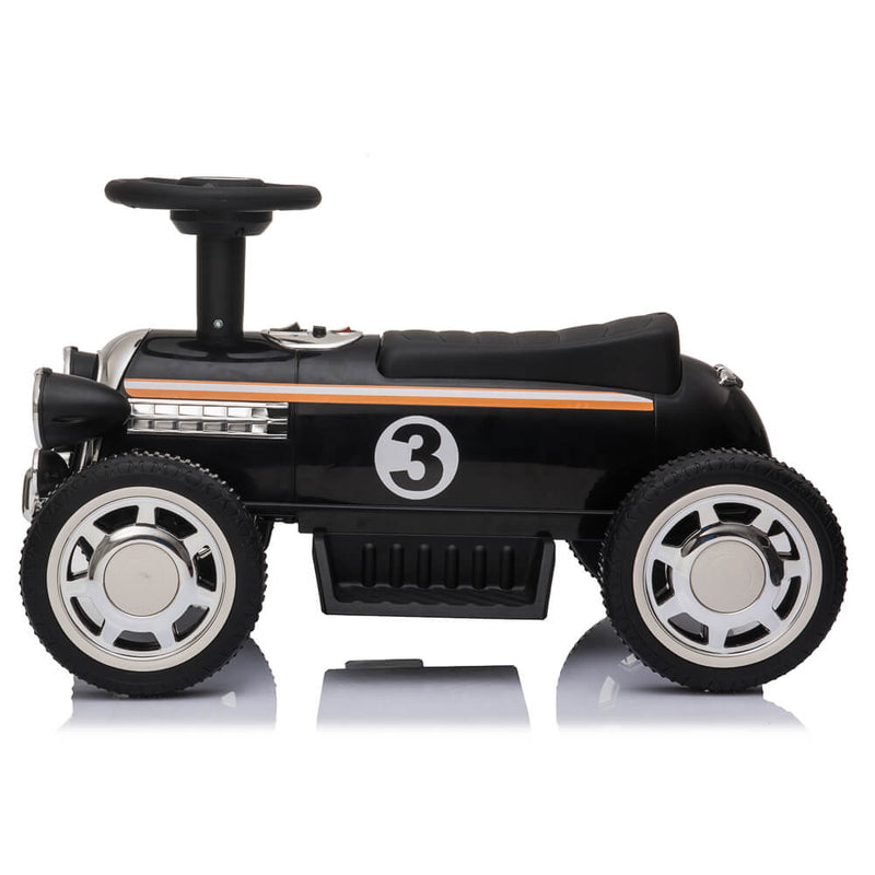 Kids Ride On Powered Motorcycle Ride On Toy With Music Player LED Lights 6V Black