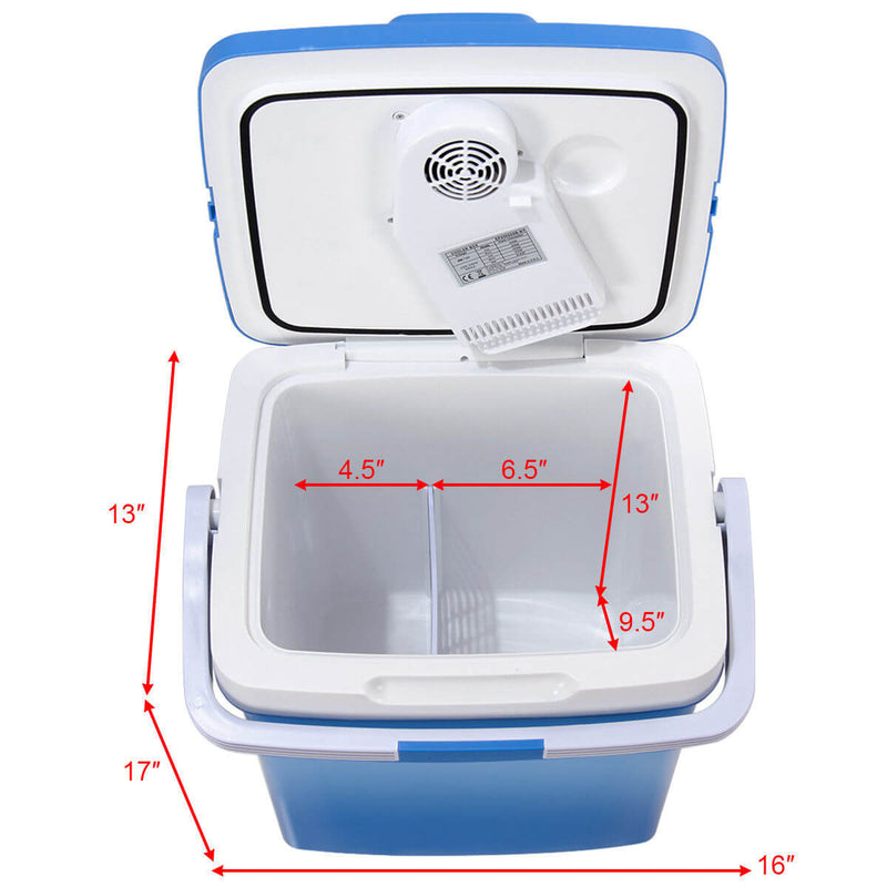 26L Electric Portable Fridge Cooler & Warmer, AC/DC Portable Thermoelectric System