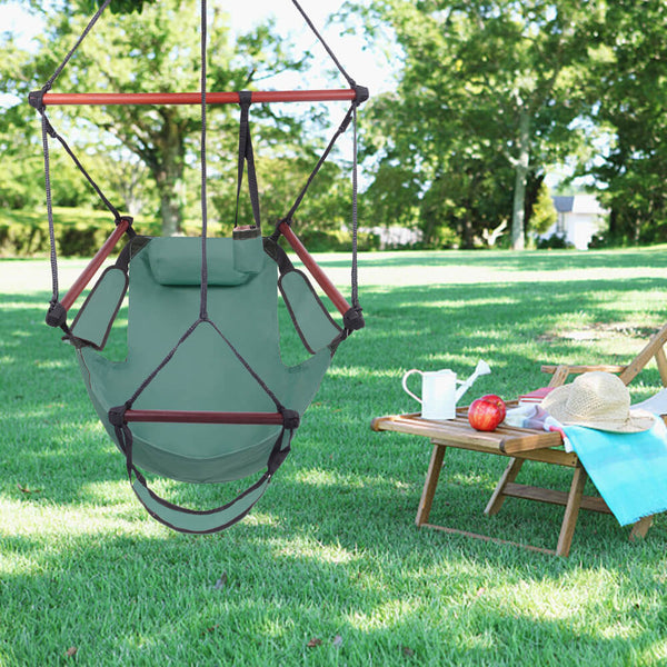 Well-equipped S-shaped Hook High Strength Assembled Hanging Seat Green