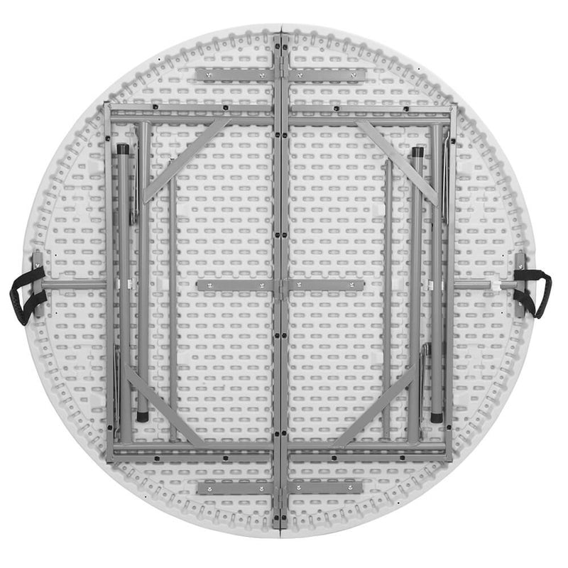 48 inches Round Folding Table Outdoor Folding Utility Table White