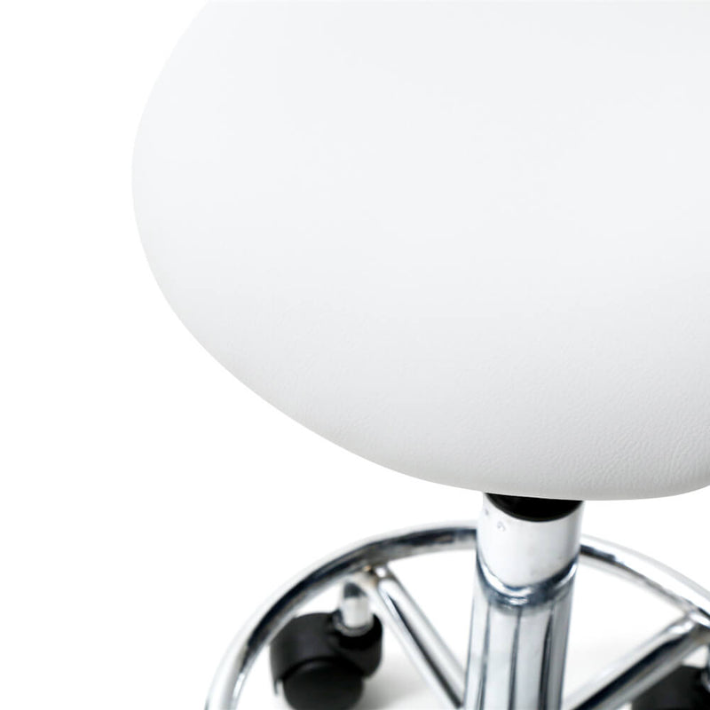 Salon Stool 360 Rotation Hydraulic Stool White