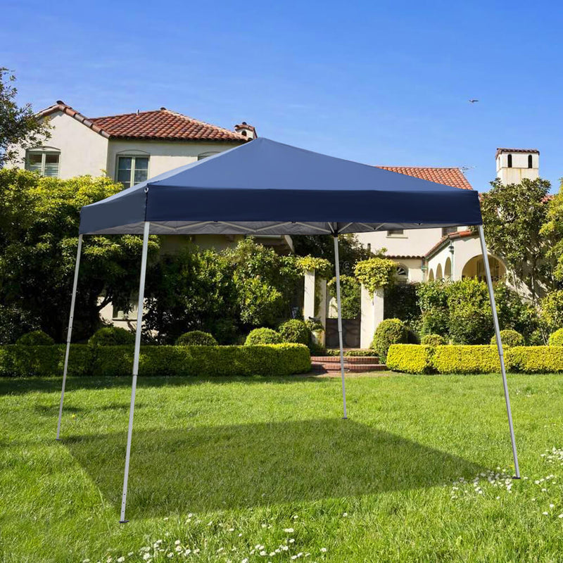 Homhum Foldable Outdoor Canopies Tent Blue 10 x 10 ft