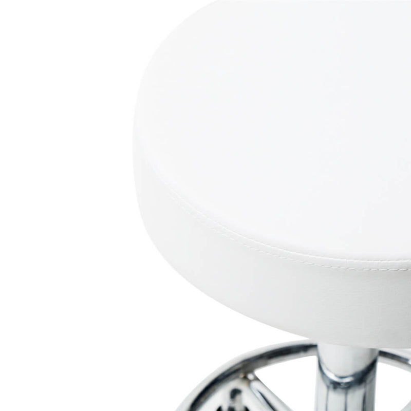 Salon Spa Office Round Stool Ha Ha Feet Rotation Bar Stool White
