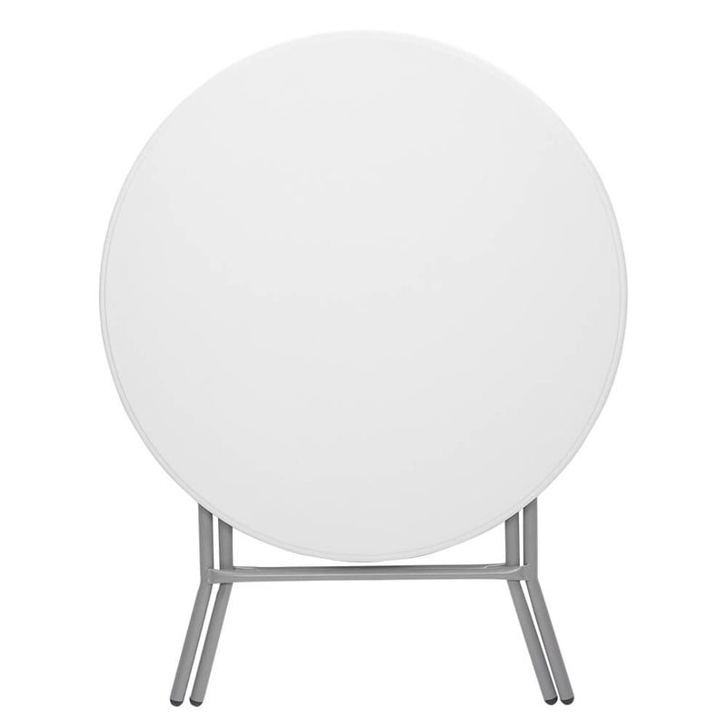 32 inches Round Folding Table Outdoor Folding Utility Table White
