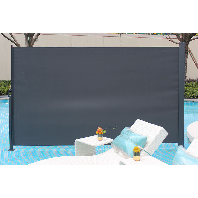 118.5 x 71 inches Outdoor Aluminum Handle Office Partition Windshield Isolation Canopy