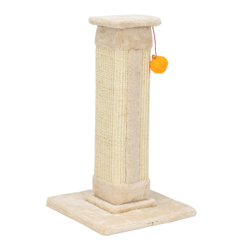 Cat Climb Holder Tower Cat Tree Cat Scratching Sisal Post Tree Climbing Tower Beige 21 inches