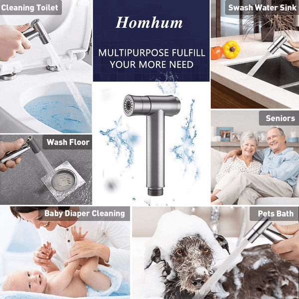 Pet Shower Jet Cloth Diaper Sprayer Hand Held Bidet Sprayer for Toilet