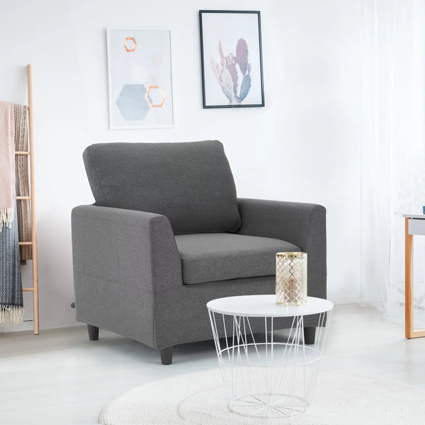 Accent Chair Single Sofa Couch  in Gray