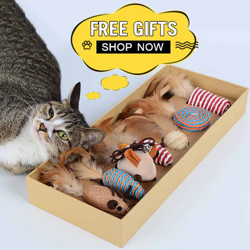 Multi-Level Cat Tree Cat Kitty Activity Center Kitten Play House (Free Gifts)