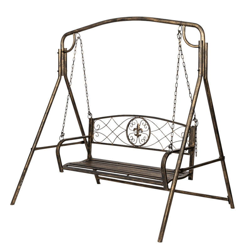 Paint Brush Gold Artisasset Garden Double Swing Chair