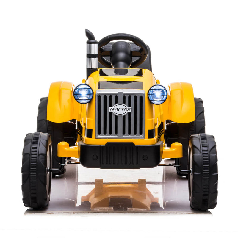 John Deere Ground Force Toy Tractor with Trailer For Kids Yellow