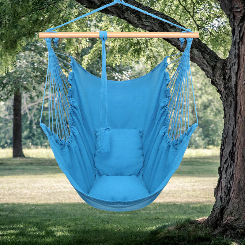 Increase Lengthen Cushion To Hang Chair Sky Blue