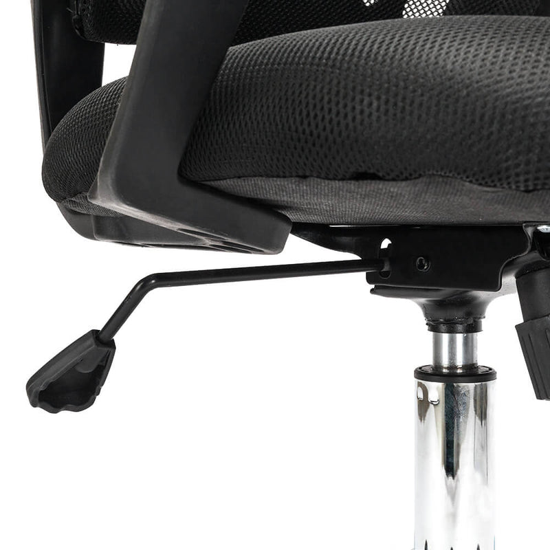Mesh Back Gas Lift Adjustable Office Swivel Chair Black