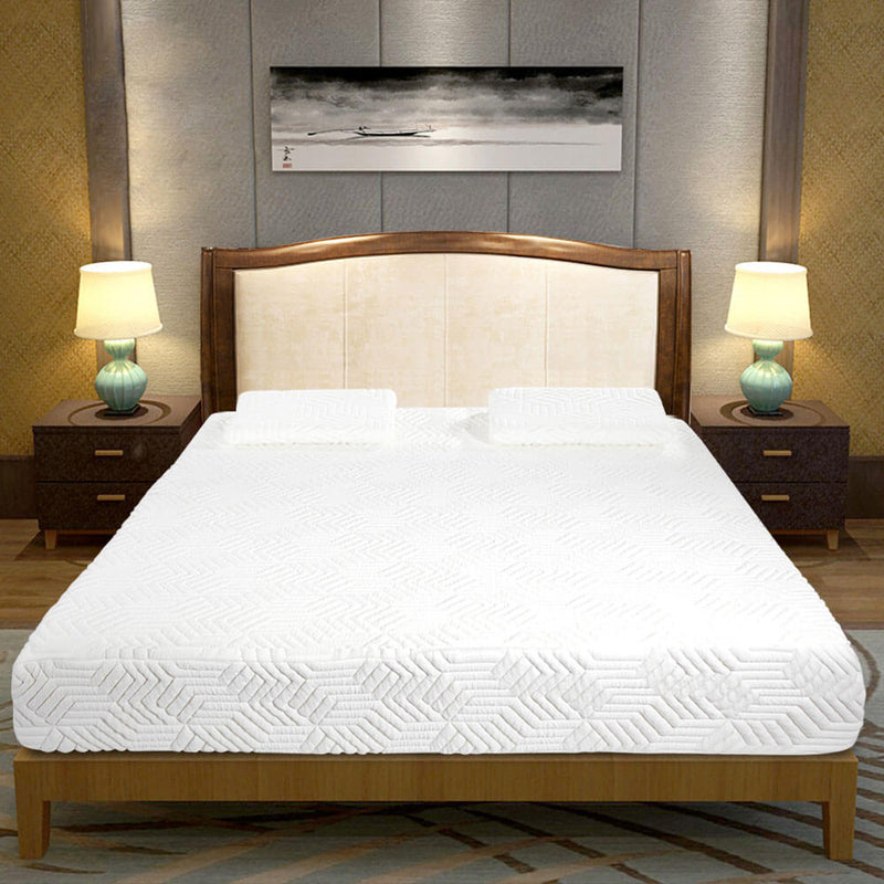 10" Four Layers COOL Medium Firm Memory Cotton Mattress with Two Pillow Punches