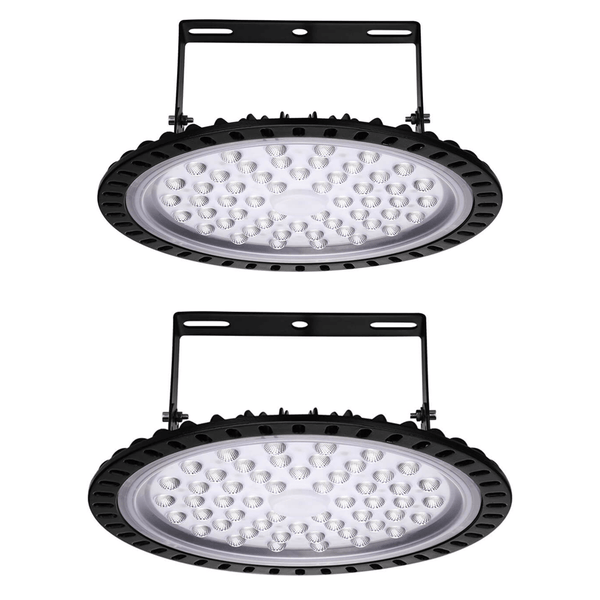 200W Factory Warehouse Mining Light Waterproof Flood Light for Garage Gym 2Pcs
