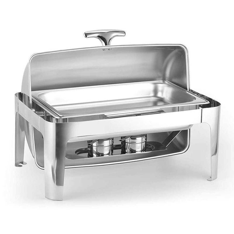 High Grade Rectangular Clamshell Buffet Stove Chafing Dish Food Warmer