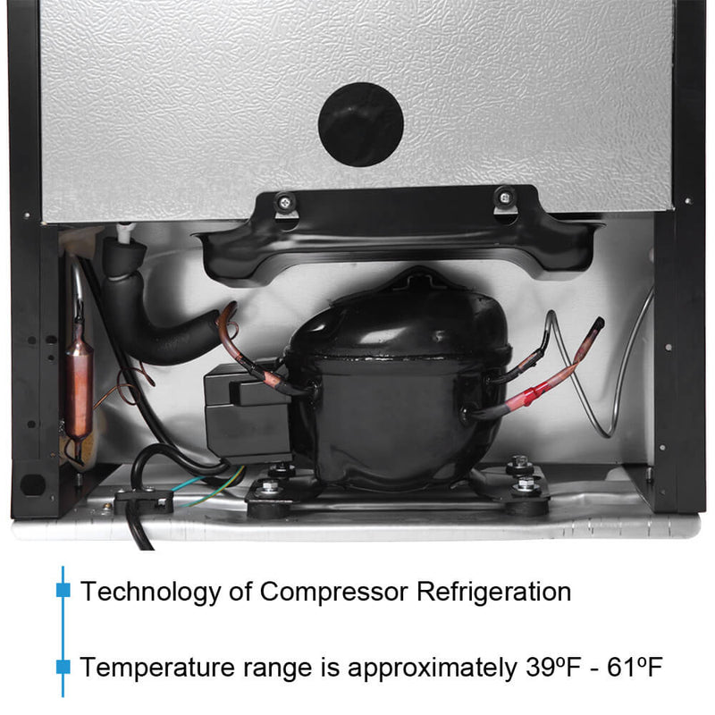Beverage Refrigerator Black 115V/60Hz  46L/60CAN