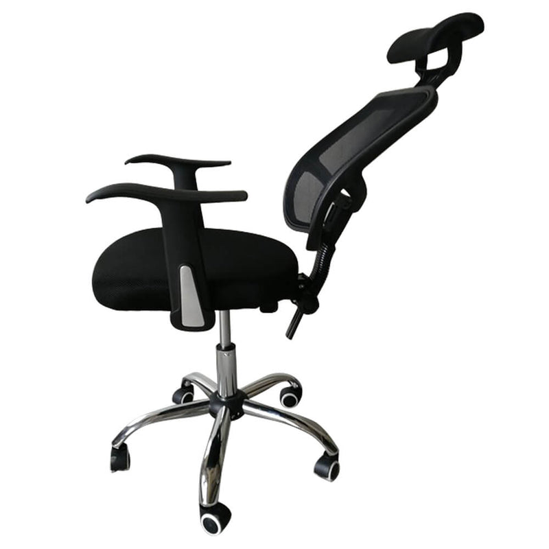 Mesh Back Gas Lift Back Tilt Adjustable Office Swivel Chair Black