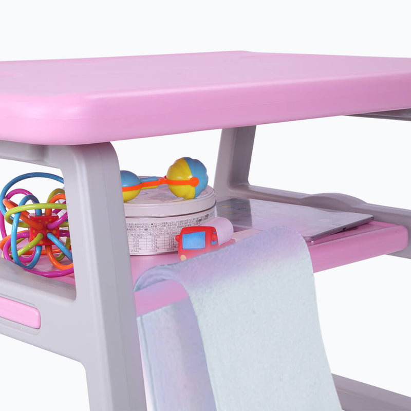 Multipurpose Kids 3-Pieces Table and Chair Set Certified Safe and Easy Clean Pink