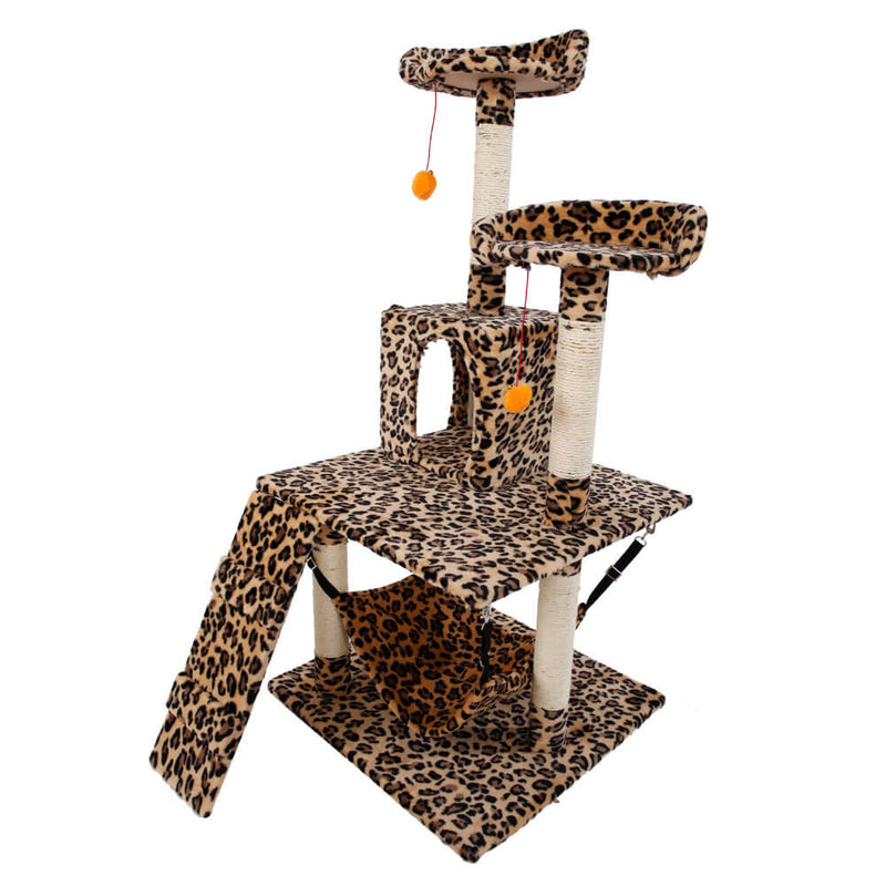 Stable Cute Sisal Cat Climb Holder Cat Tower Leopard Print 51 inches