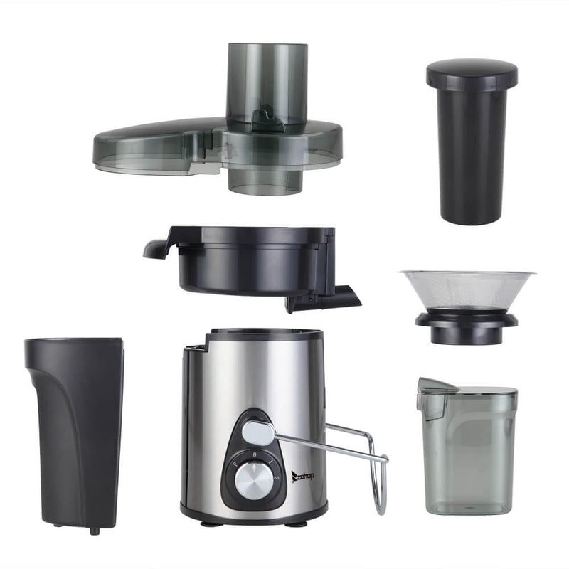 Large Caliber 600ML Juicer Machine Double Gear Easy to Clean Electric Juicer