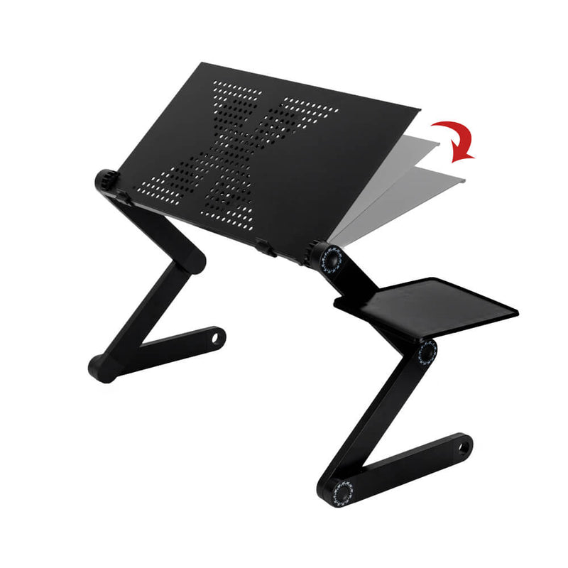 360-Degree Rotation Multifunctional Folding Table with Fan & Mouse