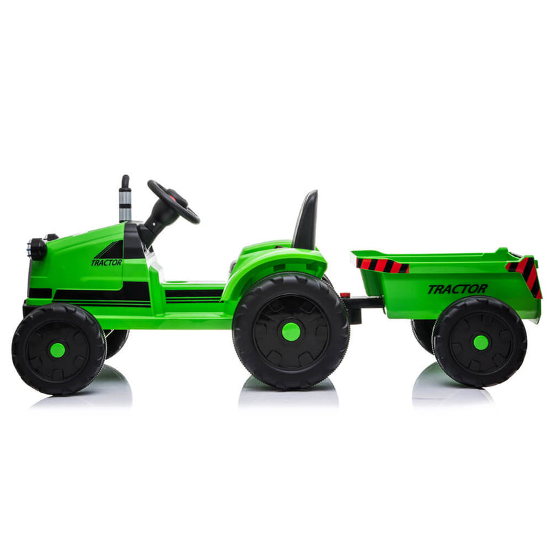 John Deere Ground Force Toy Tractor with Trailer For Kids Green