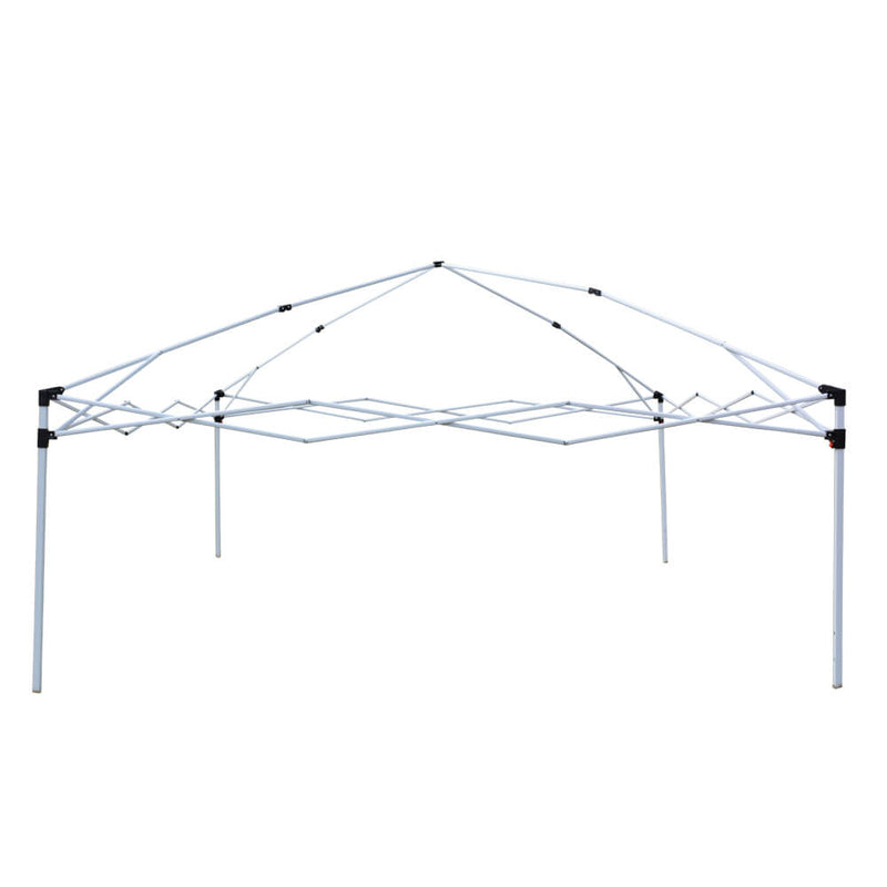 Homhum 10 x 10 ft Waterproof Canopy Tent Right-Angle with Carry Bag Khkai